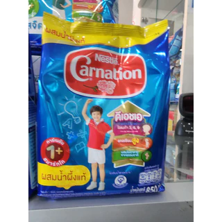 นมผง Carnation (คาร์เนชั่น พลัส 1+ 3+ ขนาด 850 กรัมต่อถุง ( 1 ปี ,3ปีขึ้นไป )