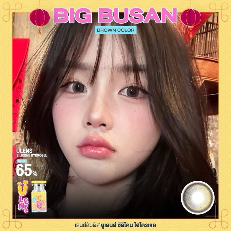 Big Busan  gray,brown สีเทา,สีน้ำตาล Ulens ✨คอนเเทคเลนส์กรองเเสง✨ คอนแทคเลนส์มีเลขที่ อย.จดเเจ้งถูกต