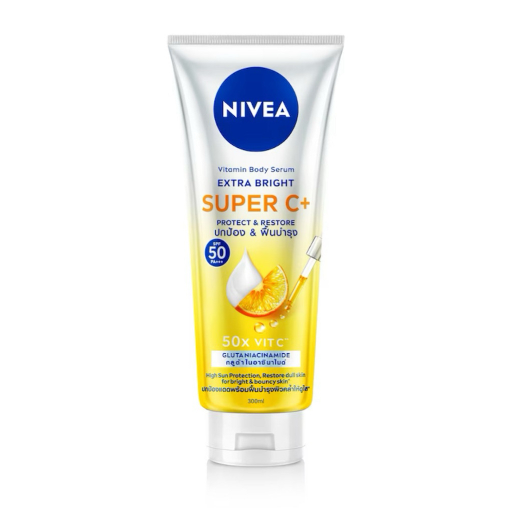 หลอดใหม่  !! หลอดใหญ่ 300 ml. Nivea Super C+