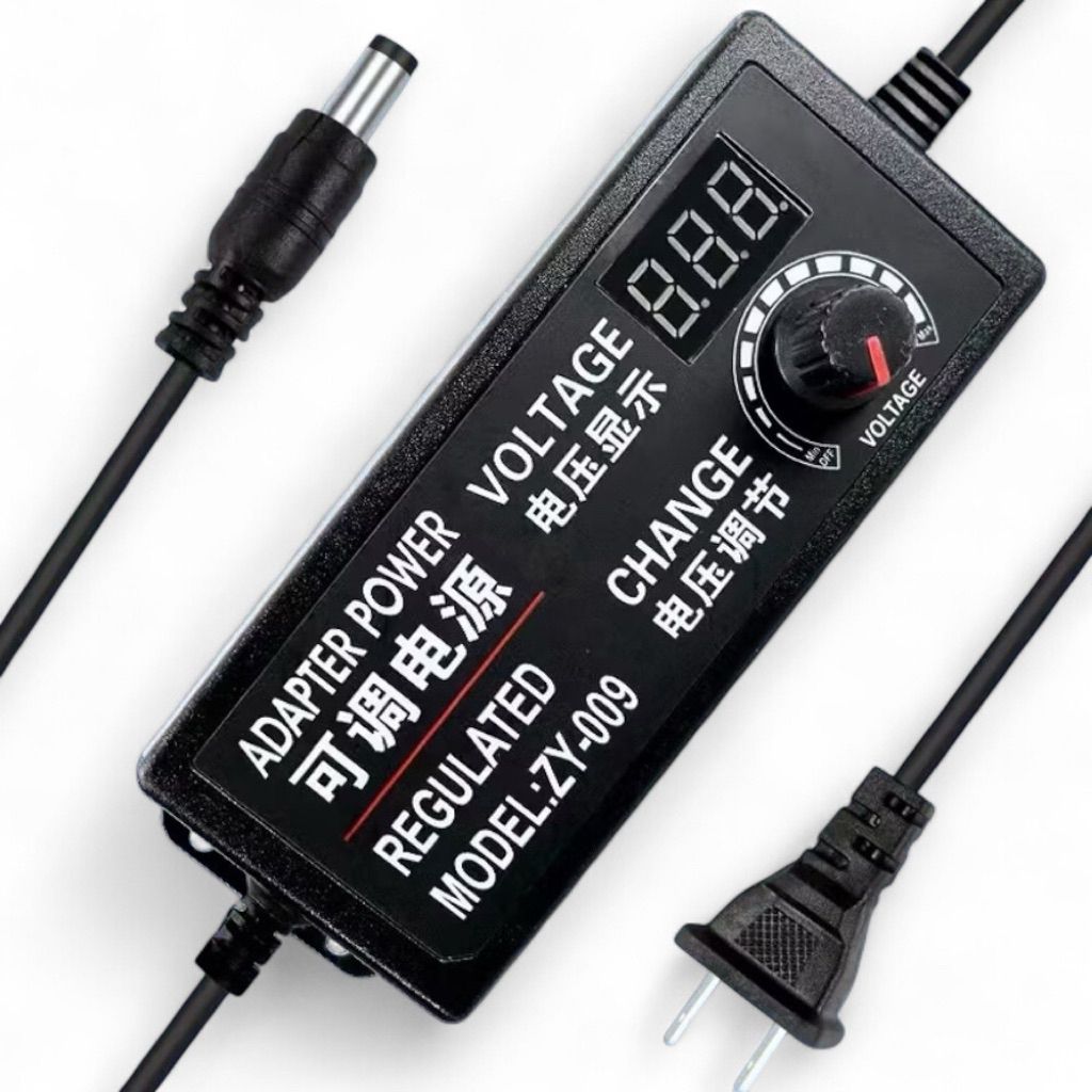 Adapter อะแดปเตอร์พาวเวอร์ซัพพลาย 220V / อะแดปเตอร์ปรับโวลต์ แปลงไฟเป็น 3-24 VDCปรับกระแสได้ 3V 6V 9
