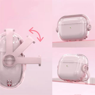 เคส Airpods เคสหูฟัง โปร่งใส ตั้งได้ เคสแอร์พอต รุ่น 1/2 gen2 pro1 Pro2 gen3 Airpods 4