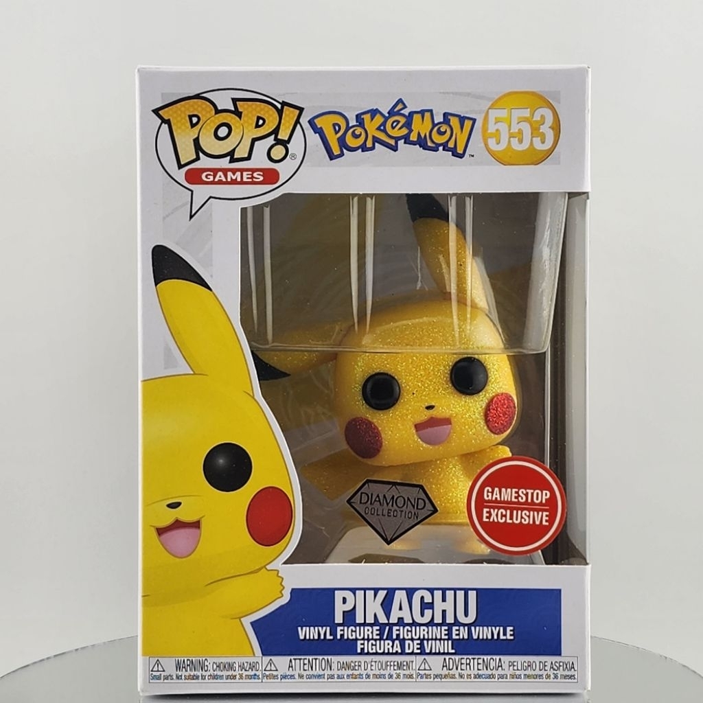 Funko Pop Pokemon Pikachu Waving [Diamond] GameStop Exclusive 553