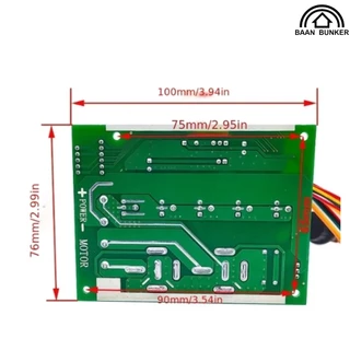 เครื่องควบคุมความเร็วมอเตอร์ DC PWM DC 10-55V 60A เครื่องควบคุมความเร็วสวิทช์ย้อนกลับได้จอแสดงผล