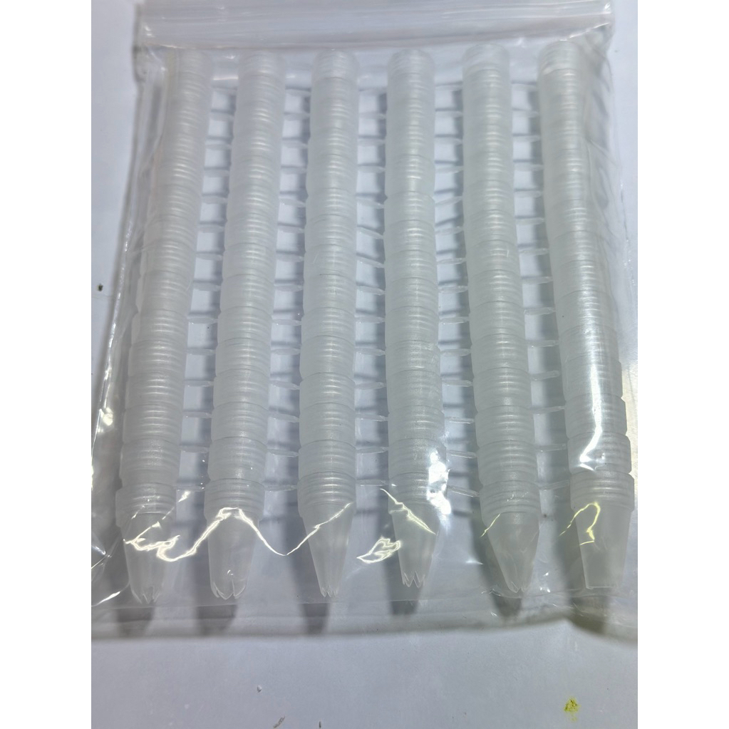 หัวบีบวิปครีมปลอม พลาสติก5ลาย 15แถว ใช้กับงานdiy 1ห่อ