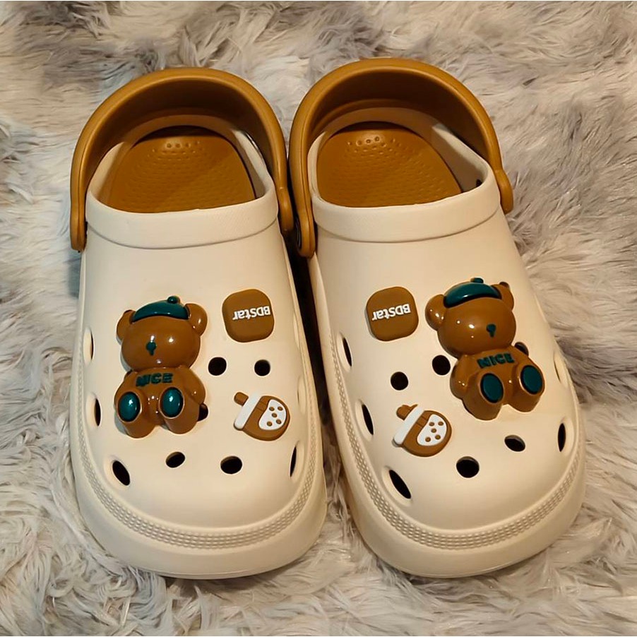 รองเท้าหัวโต BDstar EVA รุ่น BDE738-1 พื้นหนา 7 cm สามารถถอดพื้นได้ ใส่นุ่ม เบา สบาย ไม่อับชื้น - รูปที่ 3