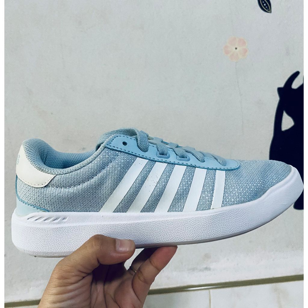 รองเท้าผ้าใบ ลำลอง kswiss สีฟ้า (หญิง)