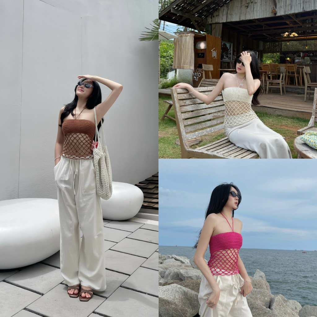 ONNIE.16 - Honey knit top ( พร้อมส่ง )