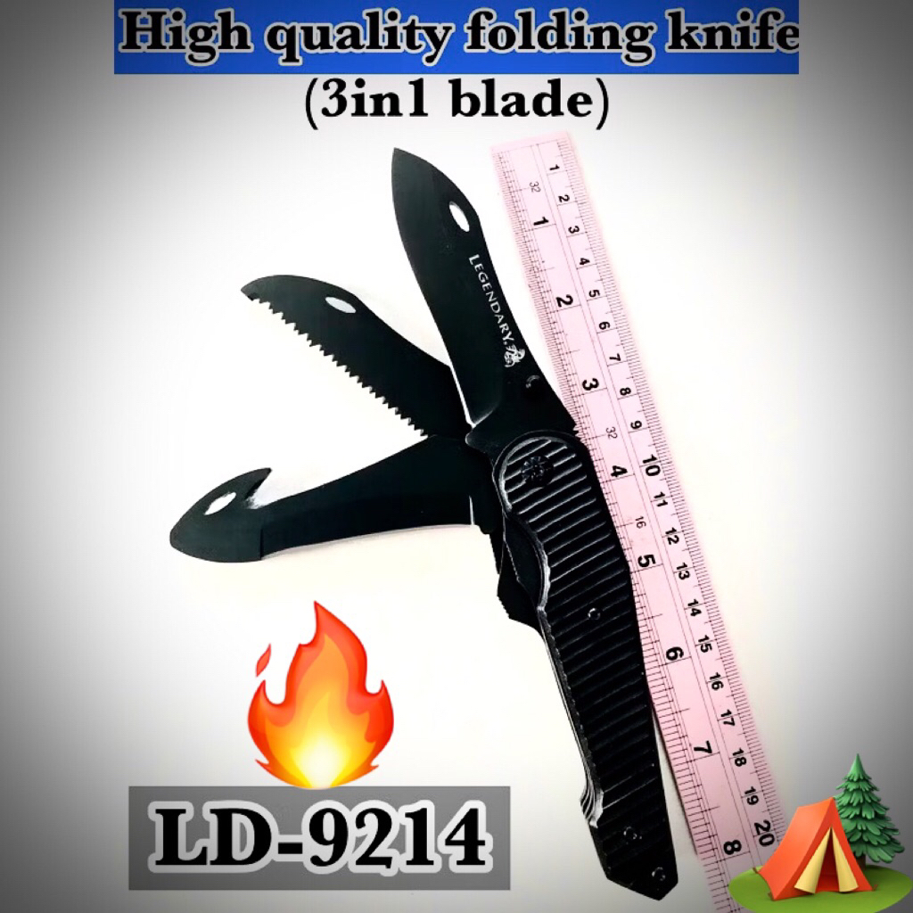 High quality folding knife LD-9214 (3in1) for collection and camping