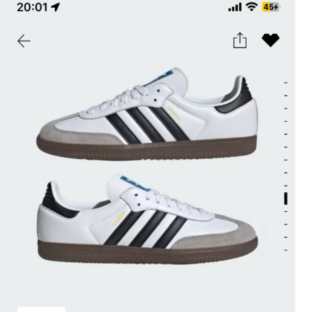 samba og original 3.5uk แท้100% จากเว็บ adidas พร้อมกล่อง