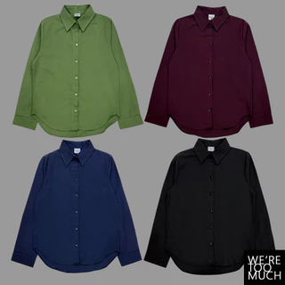 WERETOOMUCH (SH638) เสื้อเชิ้ตคอปก แขนยาว ผ้าอ็อกฟอร์ด Oxford 5 ไซส์ อก 36-44 ทรง Basic