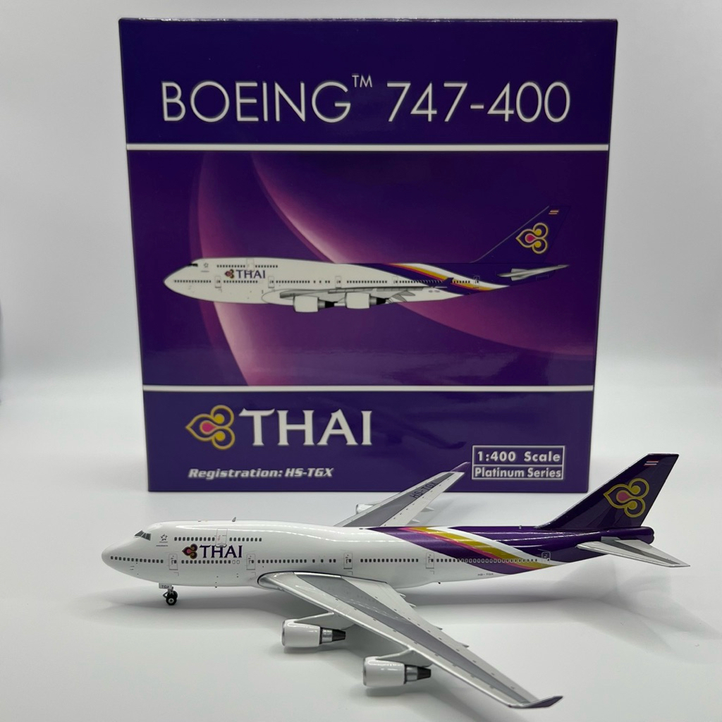 โมเดลเครื่องบิน Thai Airways Boeing 747-400 HS-TGX [พร้อมส่ง]