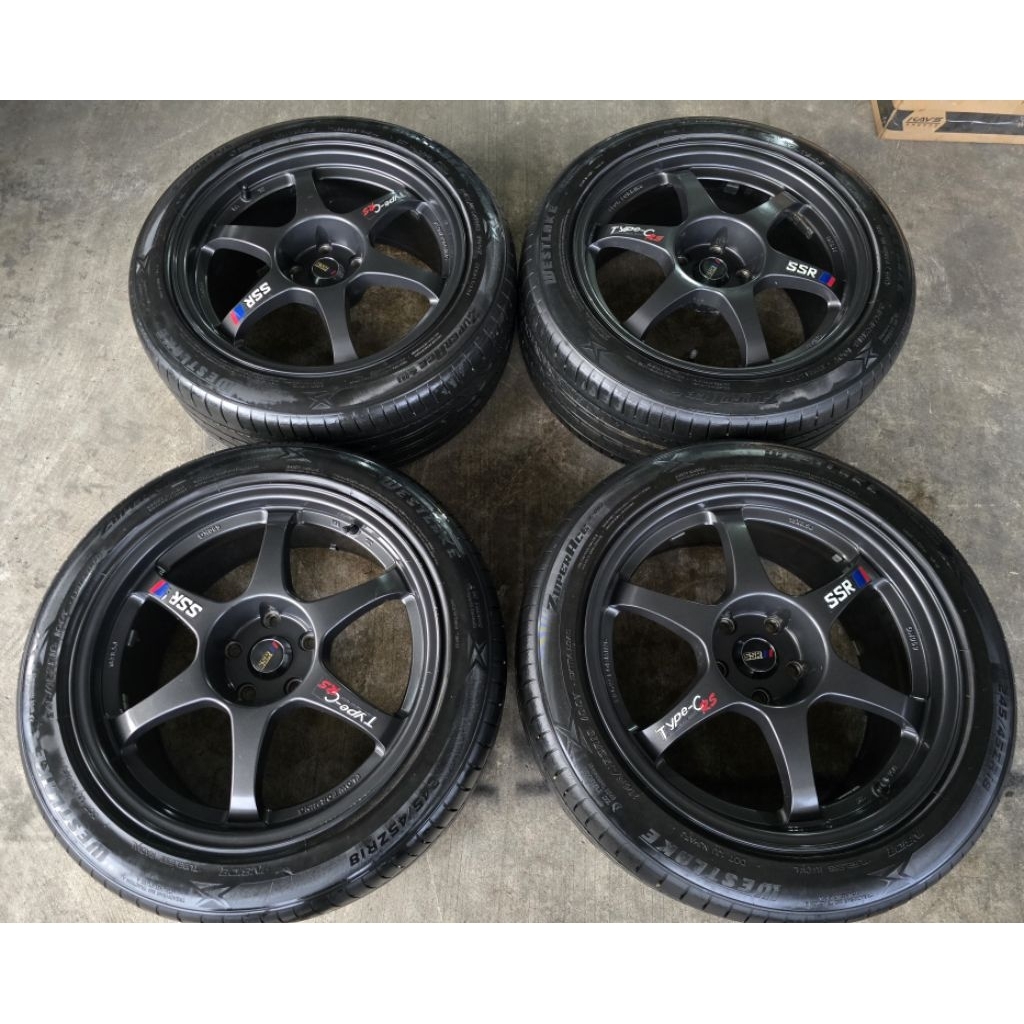 แม็กแต่ง​มือ2 SSR ขอบ18" 5รู112/114กว้าง 8.5Off​ 35 ใส่เก๋ง, กระบะ 5 รูได้ทุกรุ่น