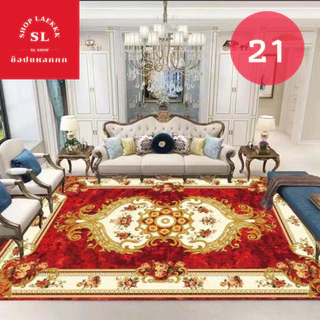 พรม3D พรมโทนแดง เรียกทรัพย์ [ขนาด 3.5 ฟุต] 120x160 CM พรมปูพื้น พรมปูพื้นห้องนั่งเล่น พร้อมส่งจากไทย
