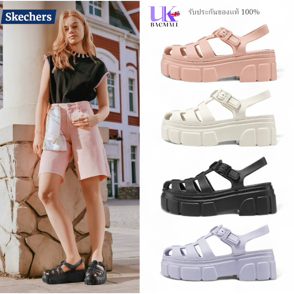 SKECHERS SANDALS WOMEN’S  รองเท้ารัดส้น รองเท้าส้นตึก สเก็ตเชอร์ส