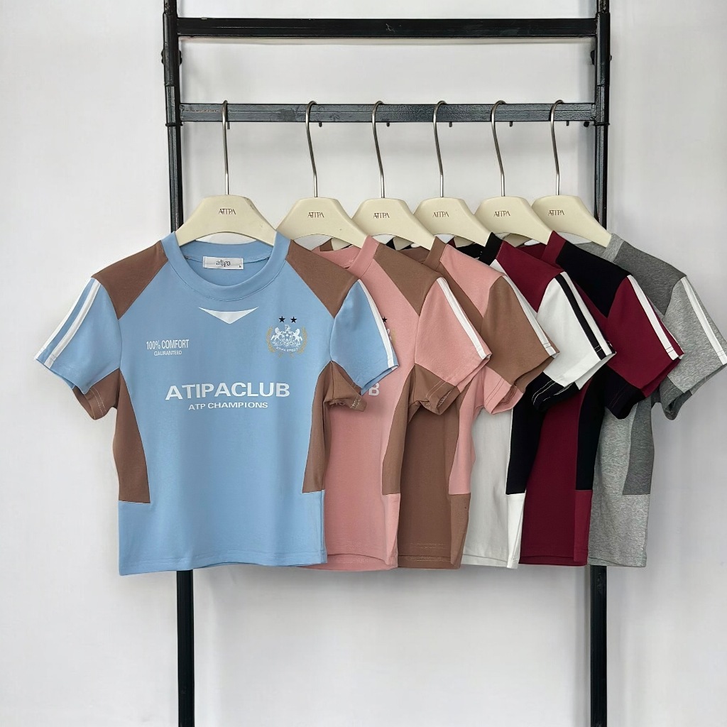 Atipashop - ATIPA VICTORY TOP เสื้อยืด แขนสั้น คอกลม สกรีนลาย ผ้ายืดนุ่มเด้ง ใส่สบาย - รูปที่ 6