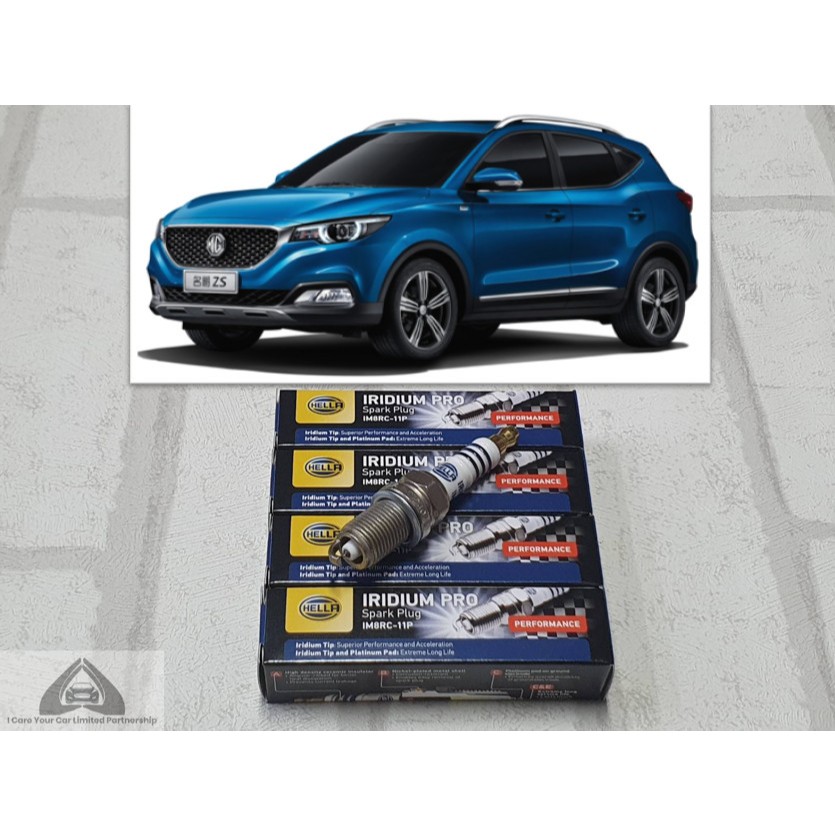 หัวเทียน อิริเดียม MG ZS ( 2017 - 2024 ) ชุด 4 หัว ระยะการใช้งาน 100,000 กม : Hella IM8RC-11P