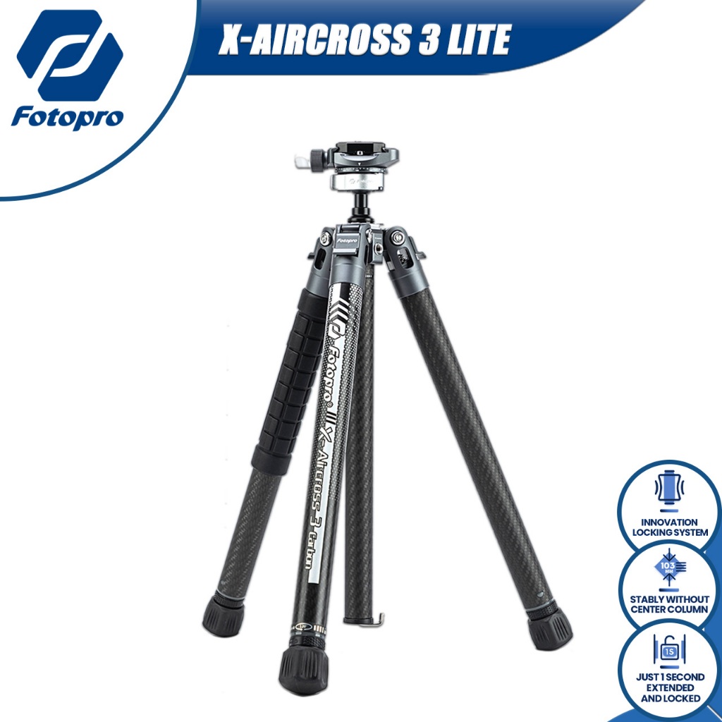 FOTOPRO ขาตั้งกล้อง X-Aircross 3 Lite ขาตั้ง กล้องถ่ายรูป กล้อง ดิจิตอล Digital Camera Action Tripod