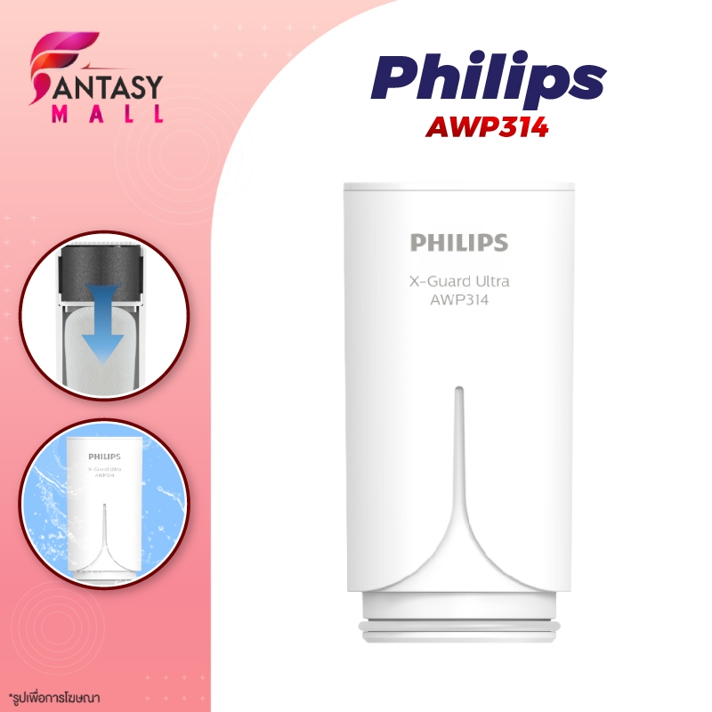 Philips AWP314 ไส้กรอง X-Guard For หัวก๊อกกรองน้ำรุ่น AWP3752/ AWP3751