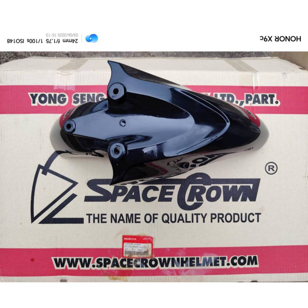 HONDA บังโคลนหน้าสีดำ รถ CLICK 110i  ACB110SB/BB 61100-KVB-N50ZL