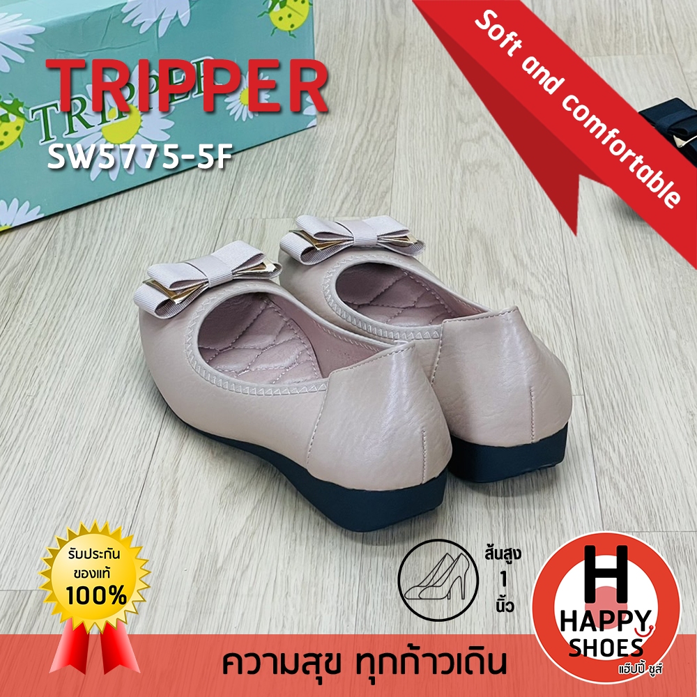 [🥇ทริปเปอร์แท้100%🔢ไซส์35-40👠ส้น1นิ้ว] TRIPPER รุ่น SW5775-5F รองเท้าคัชชูหญิง รองเท้าหนังหุ้มส้น รองเท้าเพื่อสุขภาพ - รูปที่ 4
