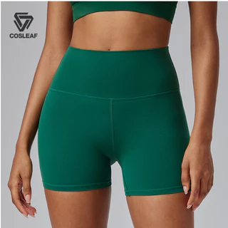 Cosleaf Leggings กางเกงเลกกิ้งขาสั้น กางเกงออกกกำลังกาย ฟิตเนส ผ้าไลคร่า สวมใส่สบาย มีความยืดหยุ่นสูง