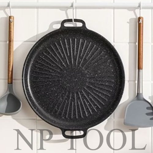 NP-570 กระทะปิ้งย่าง เคลือบ non-stick ไม่ติดกระทะ 34 cm ใช้ได้กับเตาทุกชนิด กระทะบาร์บีคิว