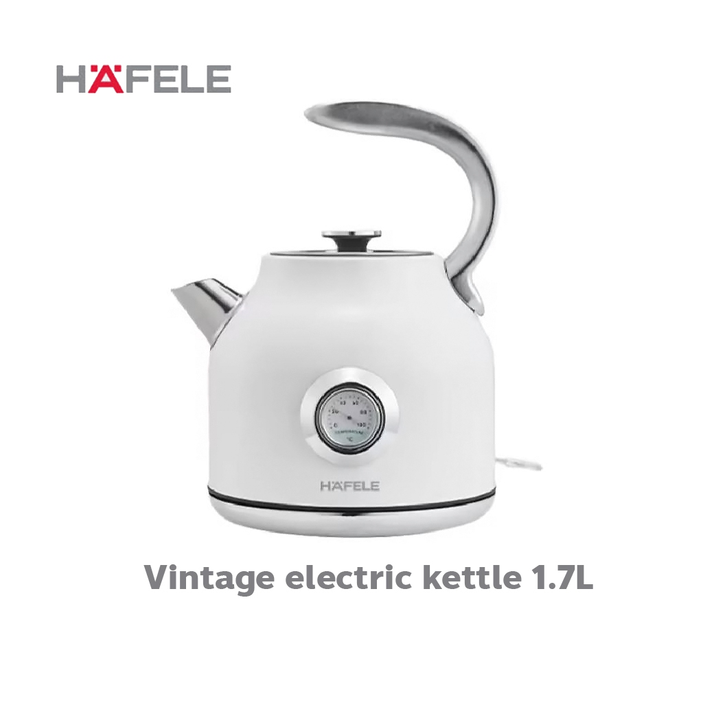 HAFELE กาต้มน้ำร้อนไฟฟ้า สไตล์วินเทจ ขนาด 1.7 ลิตร  Vintage electric kettle 1.7L