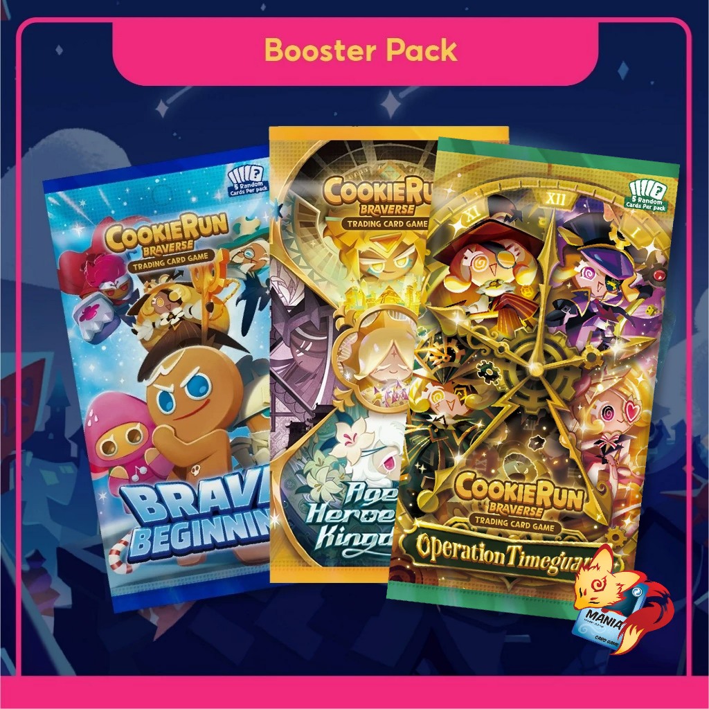 [ Cookie Run Braverse TCG ] Booster Pack คุกกี้รัน (ของแท้ ลิขสิทธิ) BS5+BS6 ซองสุ่ม
