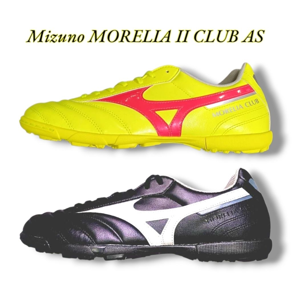 รองเท้าฟุตบอล 100 ปุ่มเล่นสนามหญ้าเทียม Mizuno MORELIA II CLUB AS