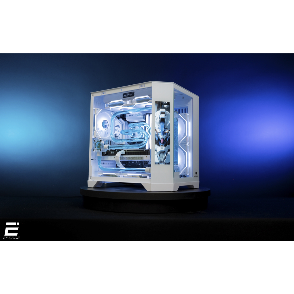 (ผ่อนชำระได้ ส่งแกรปได้ รับหน้าร้านได้ ) คอมระบบชุดน้ำเปิด  (I7 14700kf /rtx5060ti 16gb/ram32/5600/m