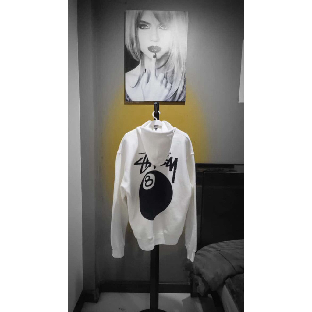 เสื้อ Stussy 8BALL HOODIE PIGMENT DYED NATURAL (UK🇬🇧) ของแท้ 💯