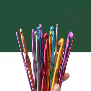 เข็มโครเชต์อะลูมิเนียม 2.0mm-10.0mm เข็มถัก เข็มควักอะลูมิเนียมสไตล์ญี่ปุ่น หัวเดียว