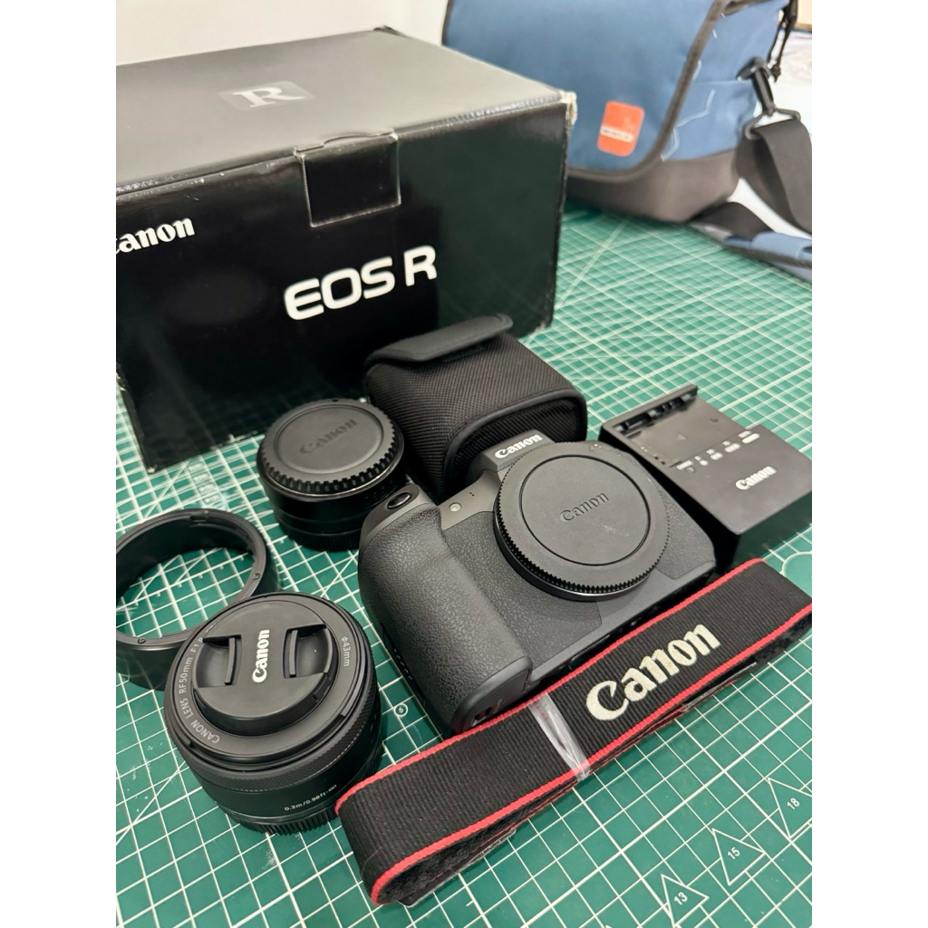 กล้องมือสอง canon eos R สภาพสวย shutter 9000 + เลนrf50  f1.8 ครบชุดพร้อมใช้งาน