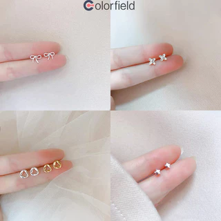 Colorfield S925ต่างหูสตั๊ด เกาหลี เรียบง่าย ขนาดเล็ก สวยหรู ไม่ทําให้แพ้ง่าย ผู้หญิง เข้ากับทุกการแต่งกาย ชีวิตประจำวัน