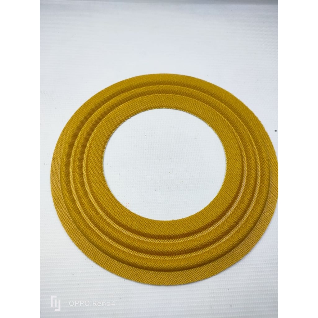 สไปเดอร์ลำโพง - เหลือง ขนาด 180 มิล.รู 100 ยก 5 มิล. หนา 50 แกรม