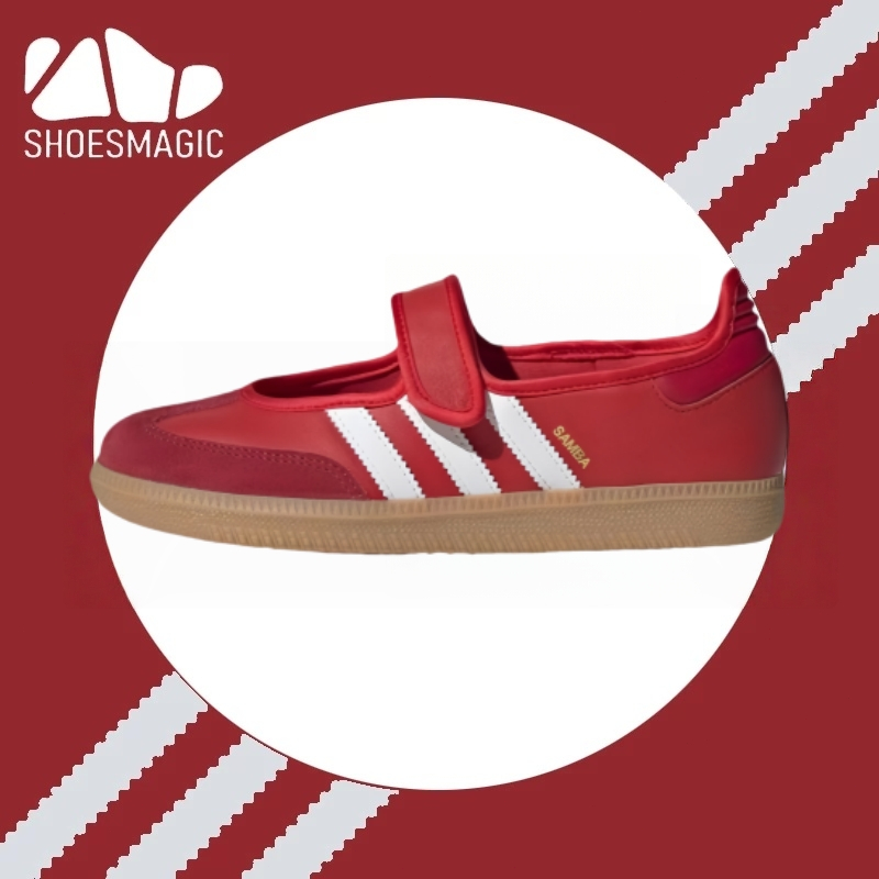 -พร้อมส่ง-แท้💯%ADIDAS SAMBA JANE WOMEN รองเท้า JQ6446/ red รองเท้าแตะ