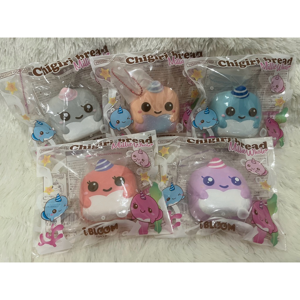 สกุชชี่ ไอบูม ไอบลูม iBloom squishy Chigiri bread Millie whale