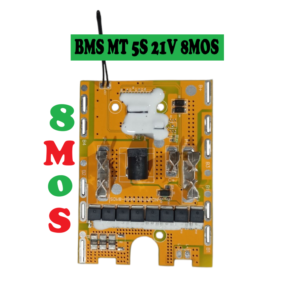 BMS MT 3.7V 18650 5S 21V 8MOS บอร์ดป้องกันแบตเตอรี่