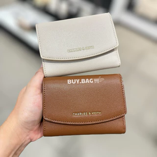 CHARLES & KEITH ( ใช้โค้ดลด30% ) CK6-10770633 size.XXS กระเป๋าสตางค์ใบสั้น ของแท้จากช็อป100%