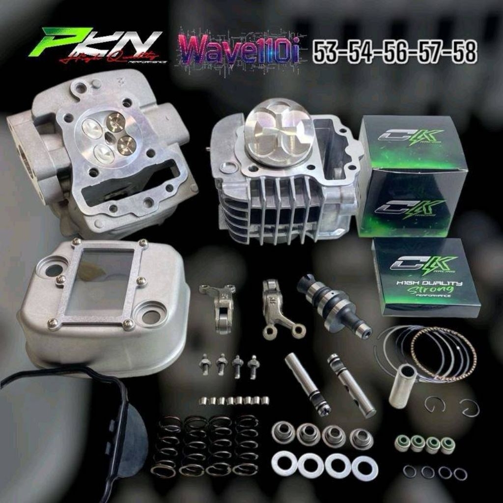 4วาล์วเวฟ110i ชุด4วาล์วเวฟ110i Wave110i4วาล์ว เสื้อลูกฝาเวฟ110i ขนาด54-56-57-58มิล ส่งของเร็ว