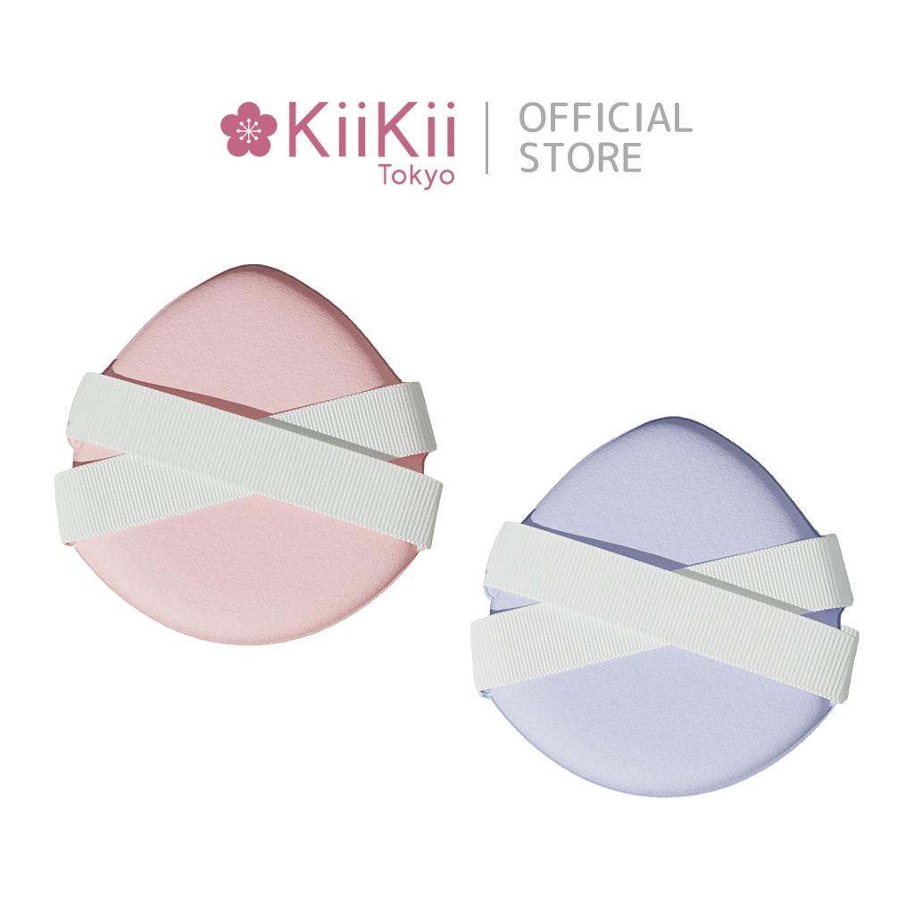 KiiKii พัฟแต่งหน้า พัฟคุชชั่น โมจิพัฟ ทรงหยดน้ำ ถนอมผิว 1 ซอง มี 2 ชิ้น – โปรปัง