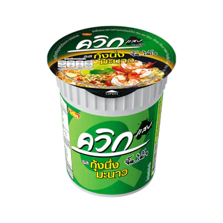 [แพ็ก6] Quick ควิก บะหมี่กึ่งสำเร็จรูปแบบคัพ 60 กรัม 6 ถ้วย