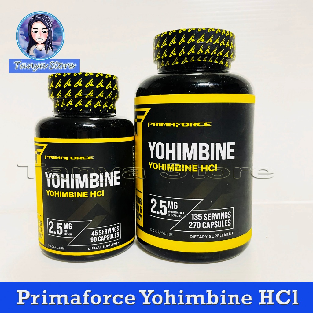 🔥Primaforce, Yohimbine HCl, 2.5 mg, 90/270 Vegetarian Capsules🔥(exp.05/27)