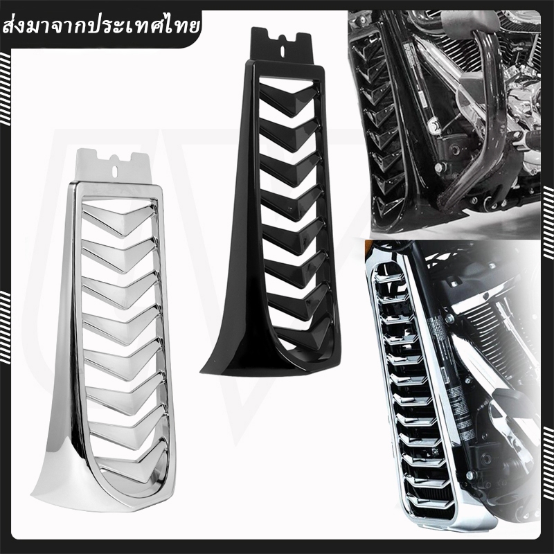 รถจักรยานยนต์ด้านหน้าล่างหม้อน้ําฝาครอบคาง Fairing สปอยเลอร์สําหรับ Harley Softail Street Bob Breakout FXBR FXBRS 2018 2