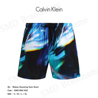 Calvin Klein Swimwear กางเกงว่ายน้ำ รุ่น Medium Drawstring S…