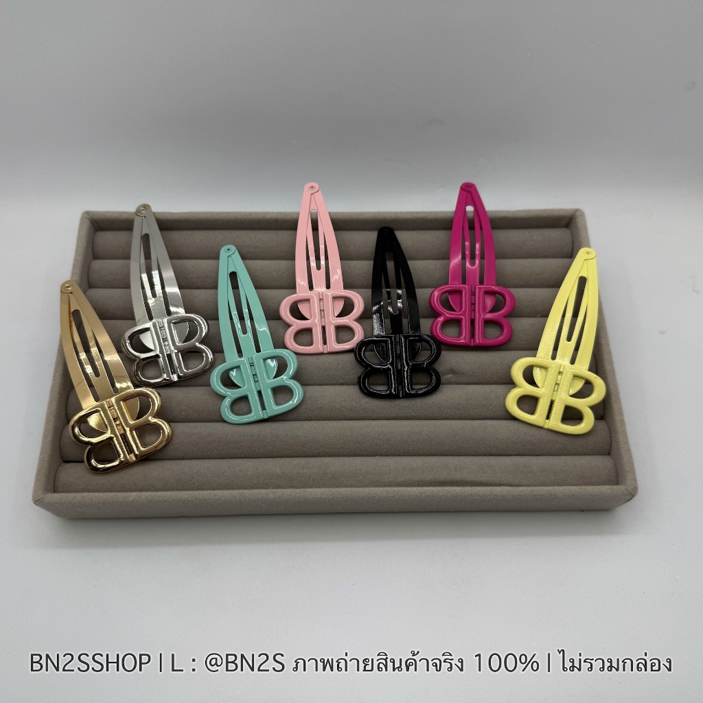 กิ๊บบีบี BB กิ๊บหนีบผมสัญลักษณ์ตัวอักษร บี มีหลายสีให้เลือก สินค้าพร้อมส่งในไทย ไม่ต้องรอพรีฯ สั่งเลย ราคาไม่แพง