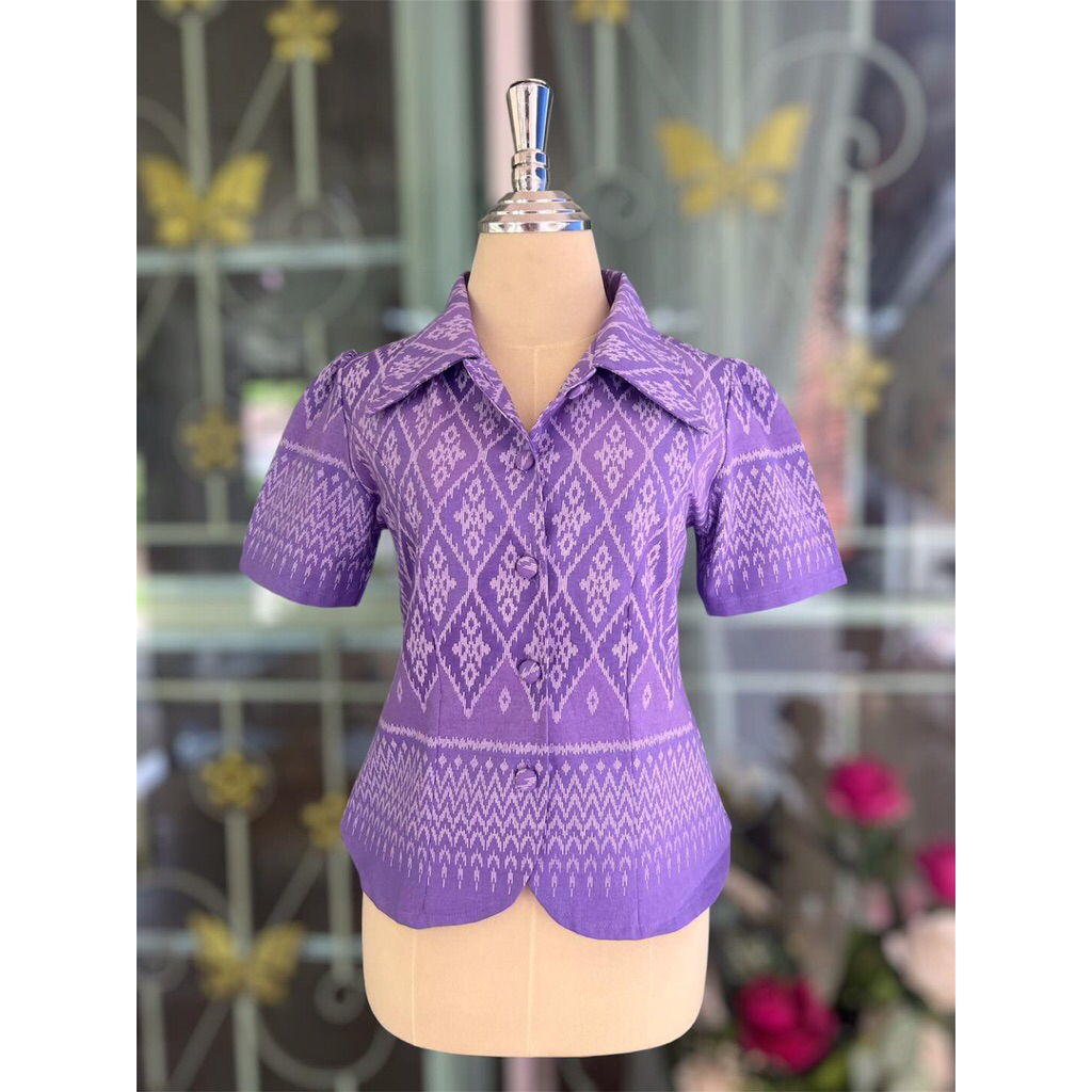 เสื้อผ้าฝ้ายทรงคอปก รวมลายสวยๆ