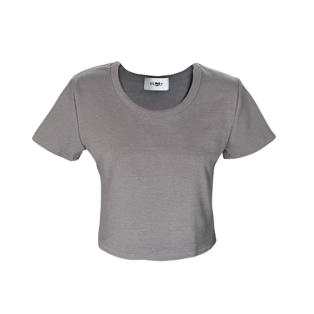 เสื้อครอปคอกลม PP8123