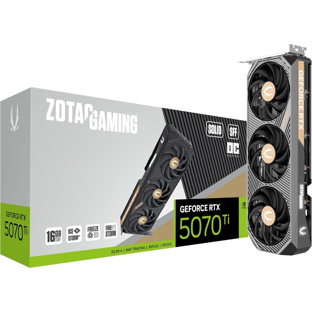 ZOTAC Gaming GeForce RTX 5070 Ti Solid SFF OC DLSS 4 16GB