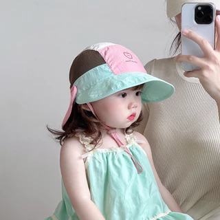 [มาใหม่]หมวกเด็กกันแดดปีกกว้างสุดน่ารัก ป้องกันแสงแดด สีสดใส